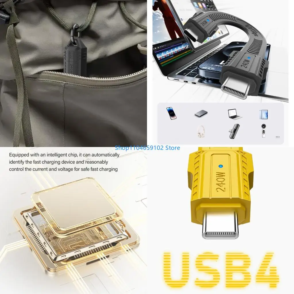 FAST 80 GBPS USB4.0 TIPO C MASCIMENTO A MAIS PD240W CARREGE