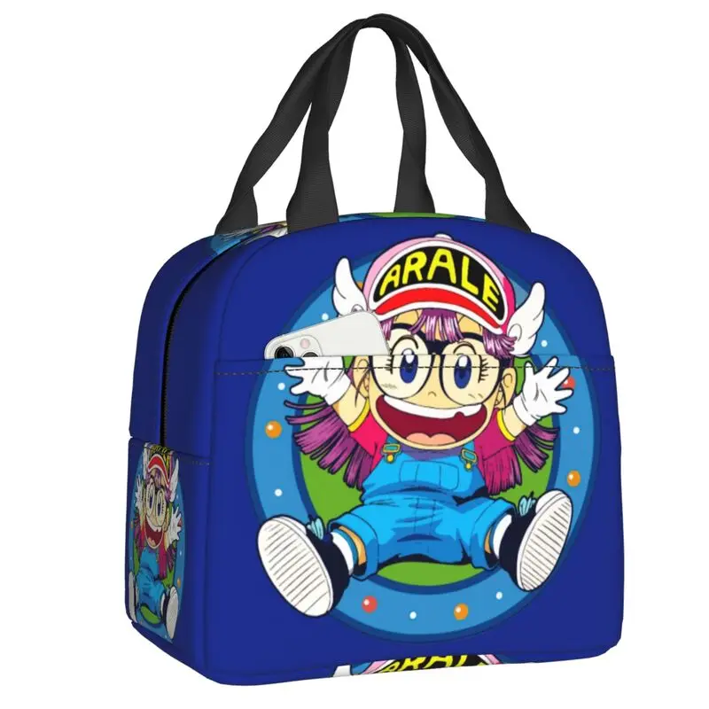 Arale Norimaki Dr. Slump Isolado Lunch Bag para a Escola Japão Anime Manga Impermeável Cooler Thermal Bento Box Mulheres Crianças