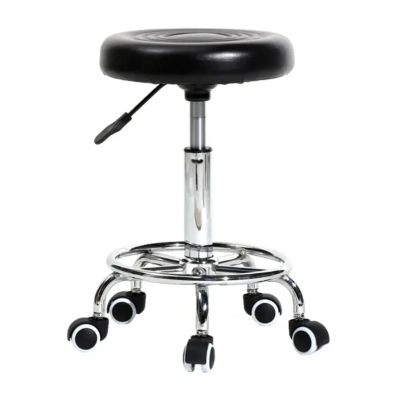 

Bar Stool chairs High Chair Adjustable Rotating Chair Swivel Stool PU Leather Dining