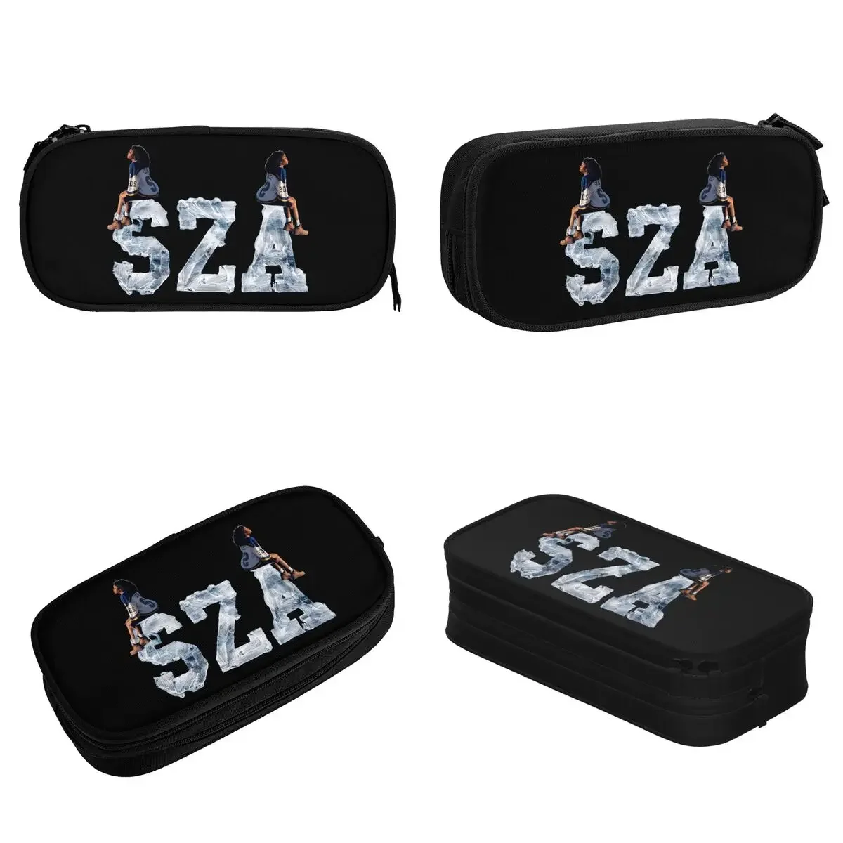 SZA SOS Rapper 90s Pencil Cases Fashion Pen Box Bags Student Large Storage Students School Cosmetic Pencilcases