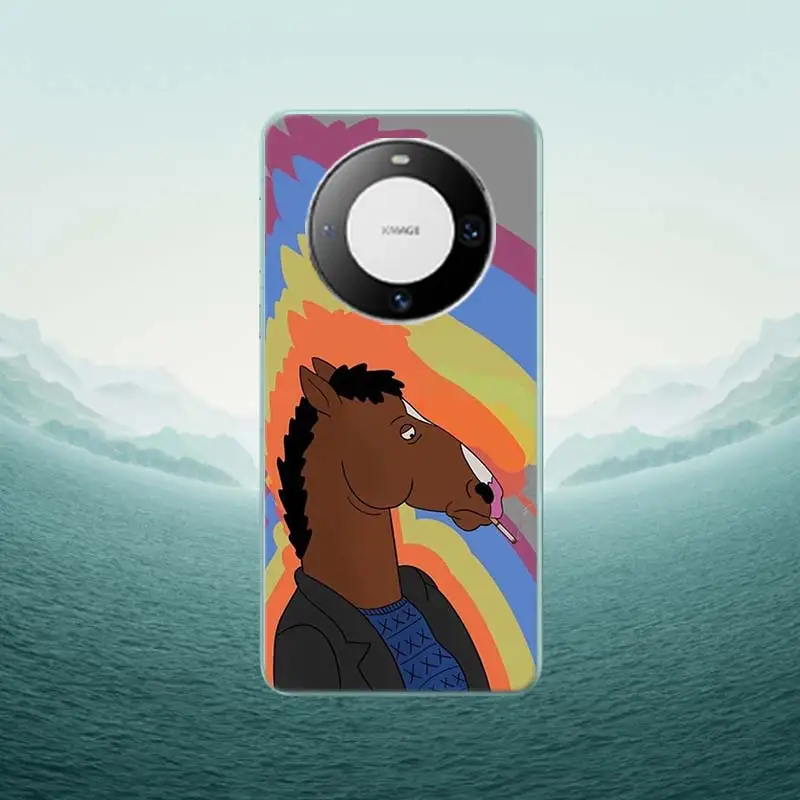 Cartoon B-boJack Horsemans Phone Case For Huawei P40 Lite P50 Pro P30 P20 P10 Y5 Y6 Y7 Y9 2019  Mate 30 20 Pro 10 Lite Cover