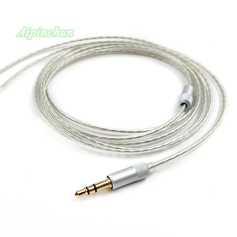 Aipinchun 3.5mm 3-폴 라인 타입 잭, DIY 이어폰 케이블 헤드폰 수리 교체 OFC 와이어 코드 A39