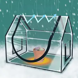 Mini Greenhouse Garden Nursery Plant Cover Portable Green House Clear Tent Easy to Use Practical High Performance Convenient