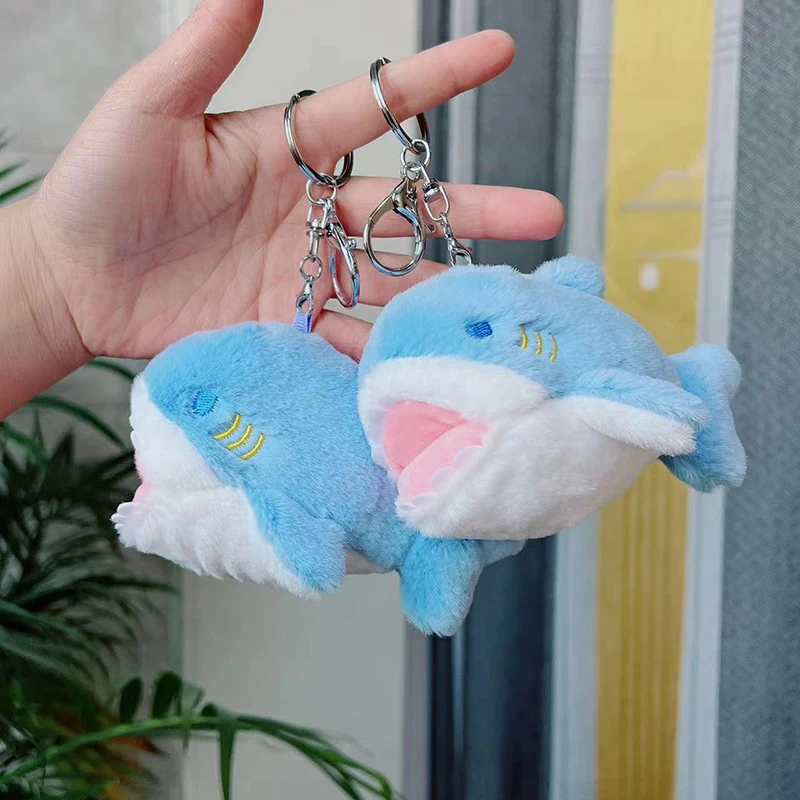 1Pc 12cm Small Shark Plush Toy Doll Stuffed Animals Plush Accessories Toy Pendant Baby Kid Gift Keychain Ornaments