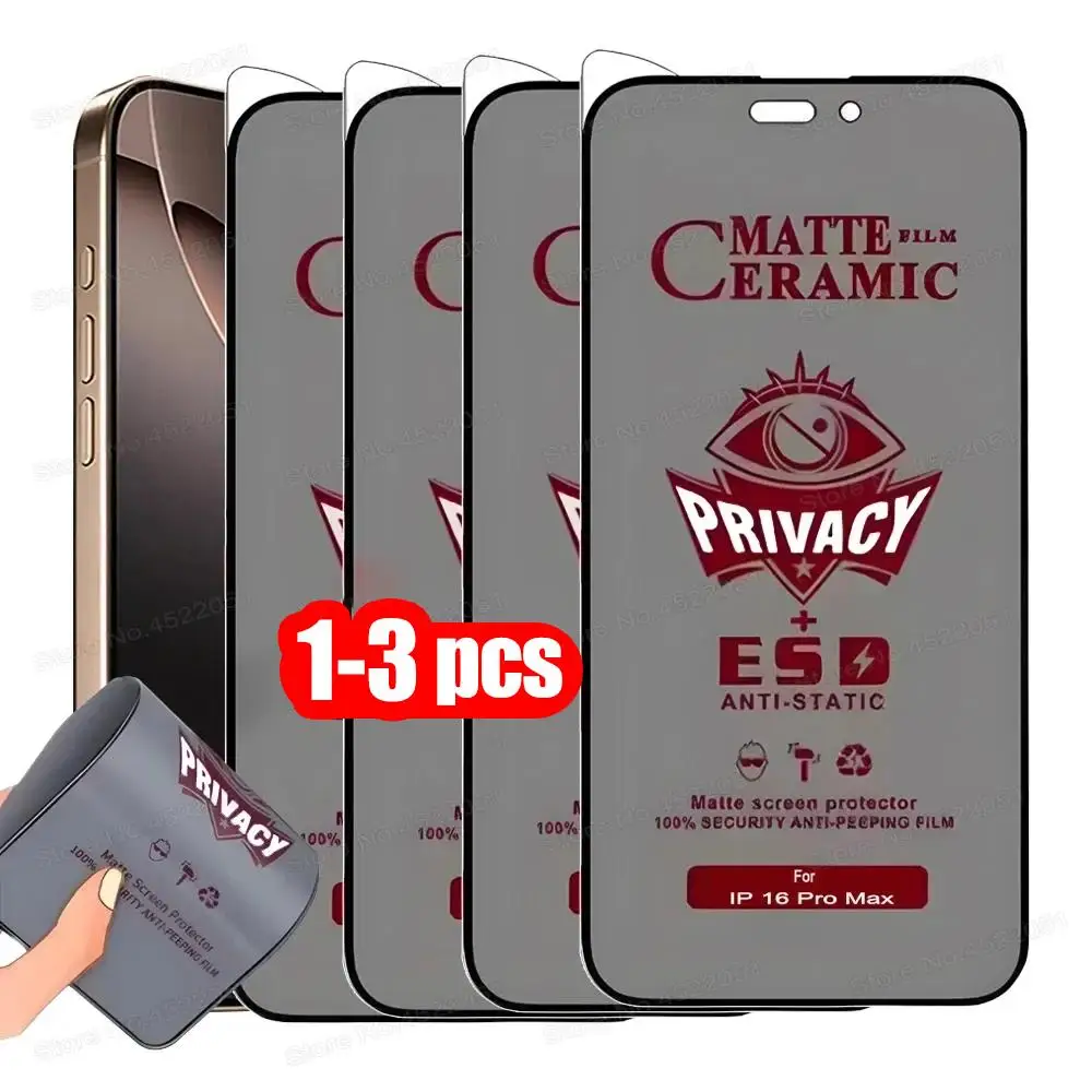 1-3 Stück matte Keramik-Sichtschutzfolie für Xiaomi Mi 11T Pro Xiaomi Mi 11T Full Coverage Anti Spy Anti-Scratch Film