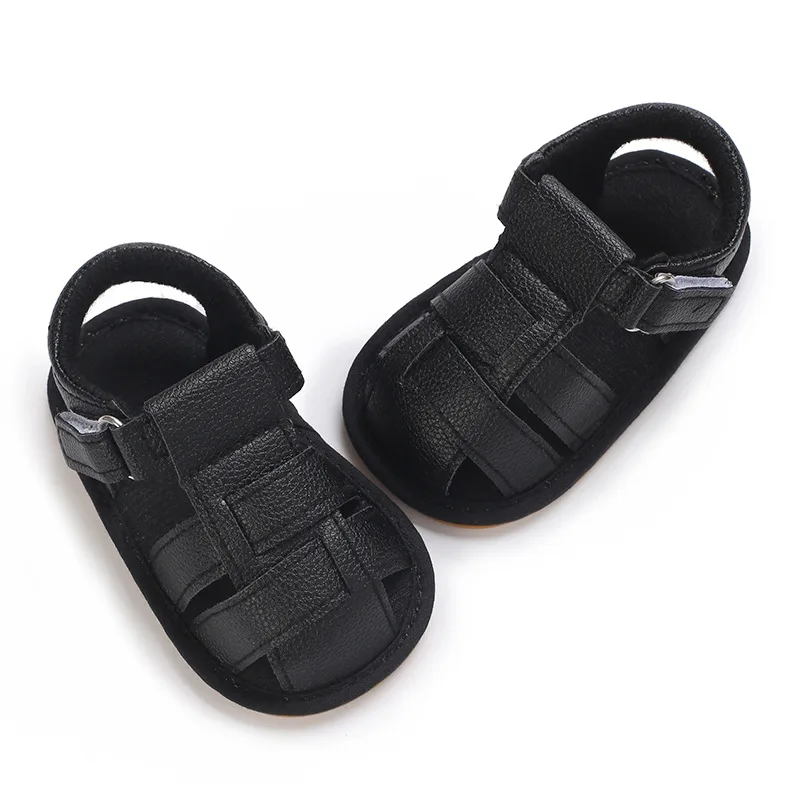 Summer Baby Boy Casual Comfortable Solid Color Sandals Breathable and Lightweight Walking Shoes Suitable For Beginners To Walk