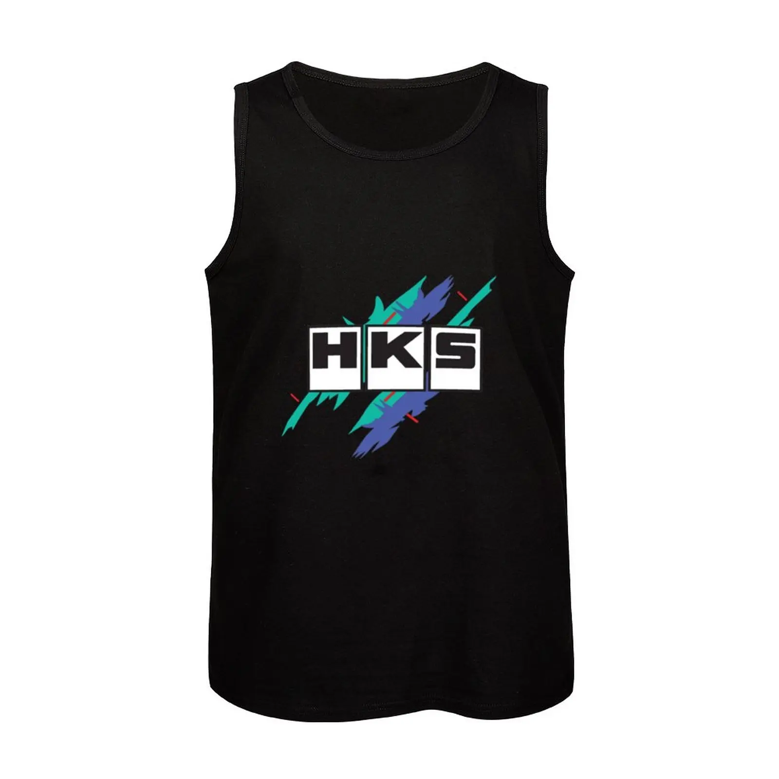 HKS-regata clássica masculina, camiseta de ginástica, roupa de verão, novo, 2023