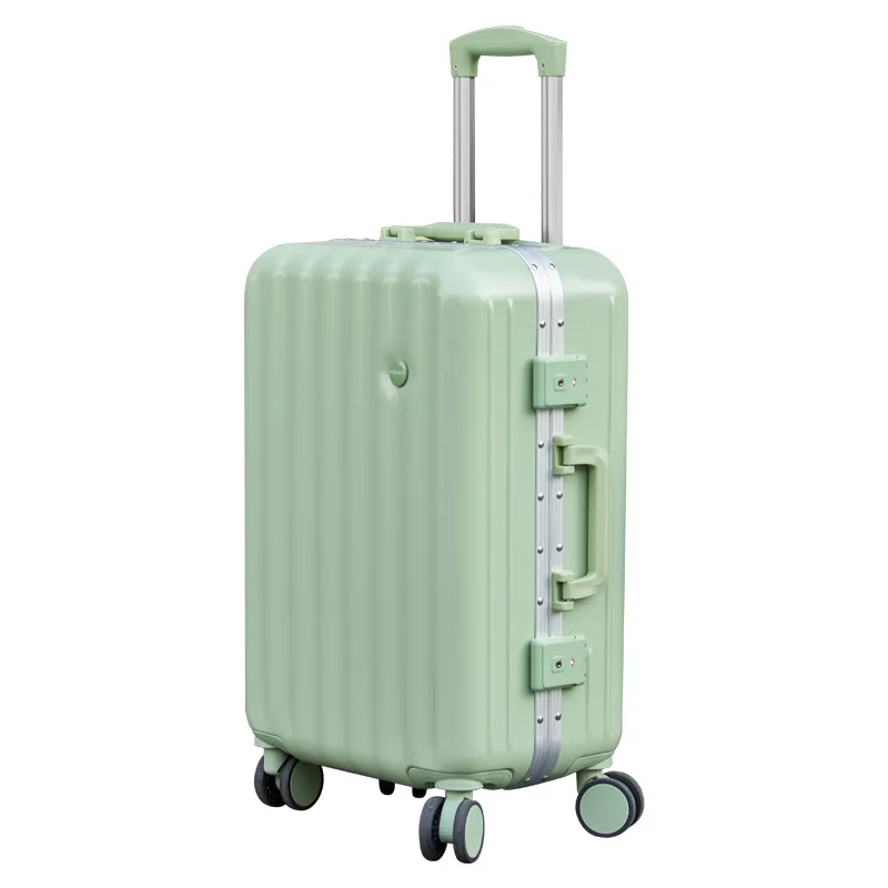 New Cool Luggage, New Aluminum Frame Trolley Case, 20-inch Combination Lock, 24-inch Suitcase