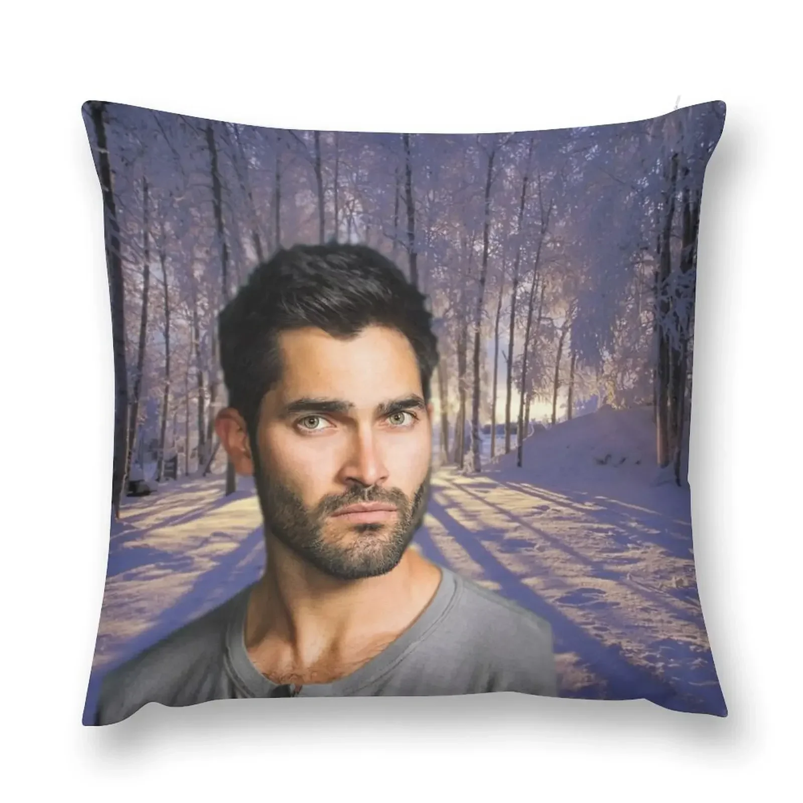 Derek Hale Into The Woods Throw Pillow Decorative Pillow Covers For Sofa Couch Pillows luxury home accessories Anime pillow