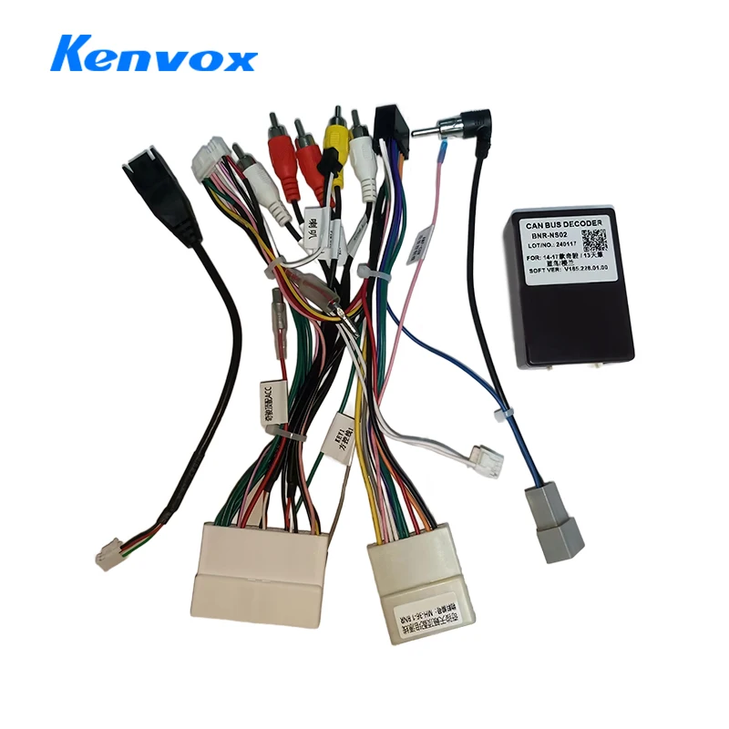 

android Car radio Canbus Box Decoder For Nissan Qashqai X-Trail 16 pin Wiring Harness Plug Power Cable