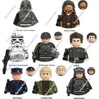 HEROCROSS Star Wars Building Blocks Mudtrooper Captain Mimban Stormtrooper Leipa Cassian Andor Mini Doll Figures Kids Toys Gifts