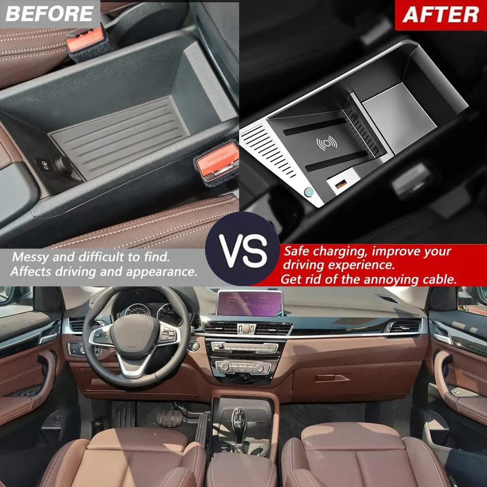 Super Promoção: Carregador Sem Fio para Carro de 15W, Carregador QI para Telefone, Estojo de Carregamento Rápido, Suporte para T