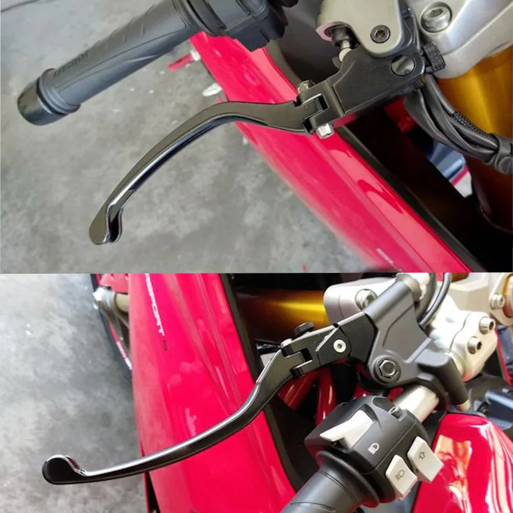 Motorcycle CNC Folding Brake Clutch Adjustable Levers For DUCATI SUPERSPORT 939/S 2017-2020 HYPERMOTARD 939 SP 2016-2018 - Detail 1