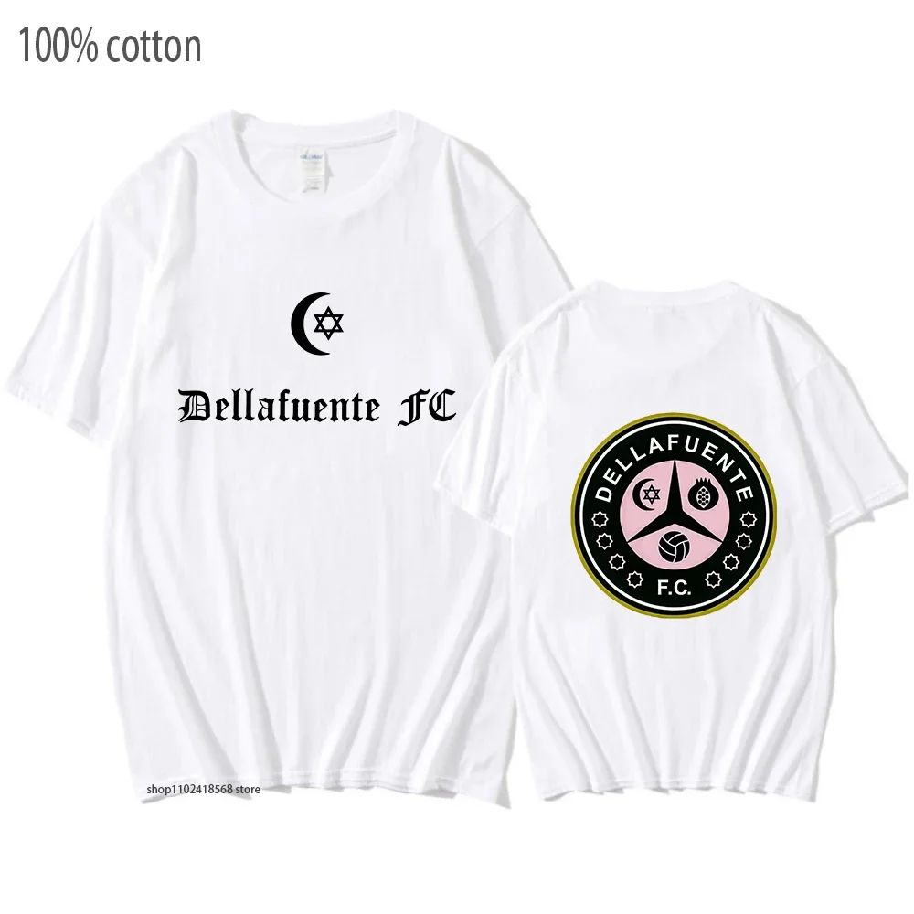 

Dellafuente T-Shirts Men Printed Hip Hop Grunge Korea Male Tee Ulzzang Top 100% Cotton Women Streetwear Men Short Sleeve Clothes