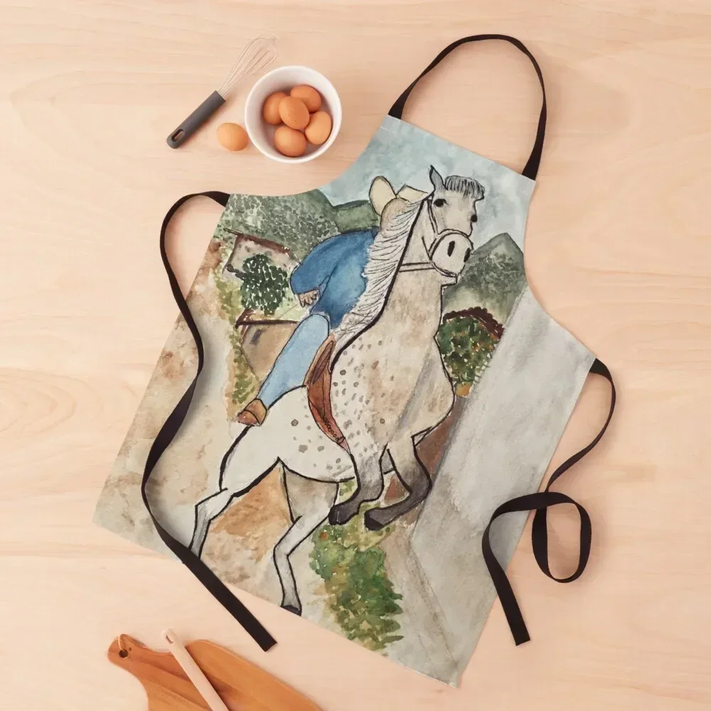 

Cuado y su caballo Apron Kitchen Tools Accessories Teacher Apron