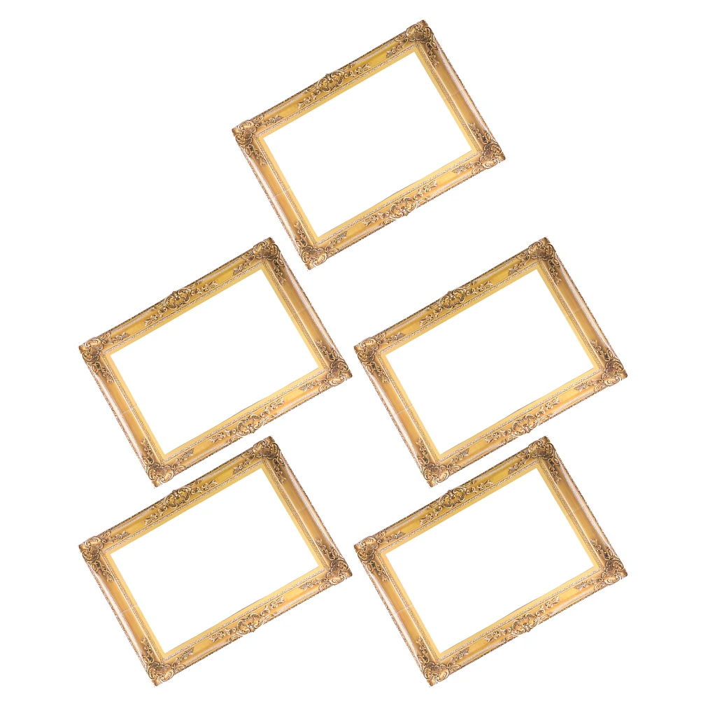 

5 Pcs Props Photography Prop DIY Cutouts Paper Picture Handheld Photography Photo Frame Prop Accessories Classic Frame