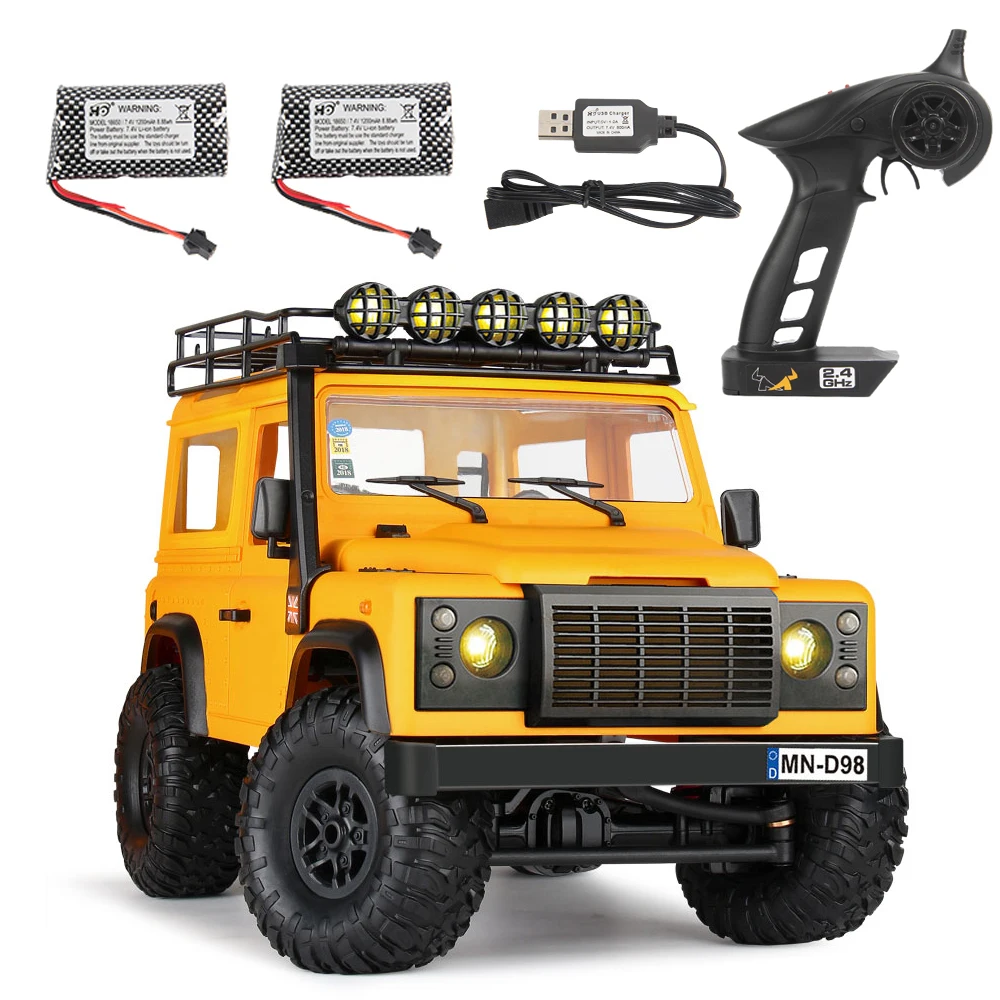 

2022 NEW MN98 1:12 RC Car 2.4G 4WD RTR Version RC Rock Crawler Defender Pickup Remote Control Truck for Boys Gifts Toys