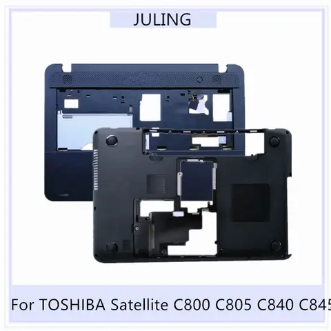 95%New Original Black Laptop Palmrest Upper Case/Bottom Case Lower Cover For TOSHIBA Satellite C800 C805 C840 C845 Series