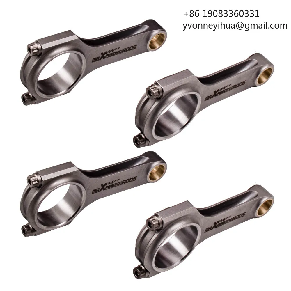 MaXpeedingrods 4pcs 4340 H Beam Connecting Rods For Renault R5 Turbo 11 Con Rod 131mm Manufacture