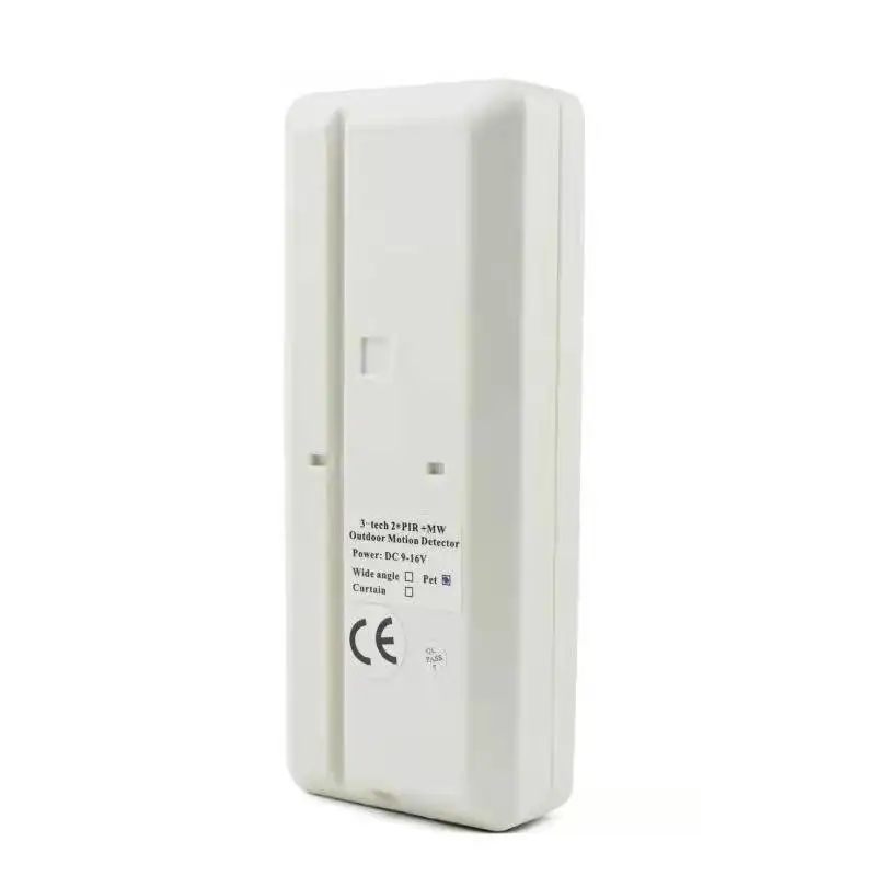 1PCS Outdoor IP65 Waterproof 9-16Vdc Wire Infrared Microwave Detector Movement Sensor NC Relay Output Pet Immunity With Holder