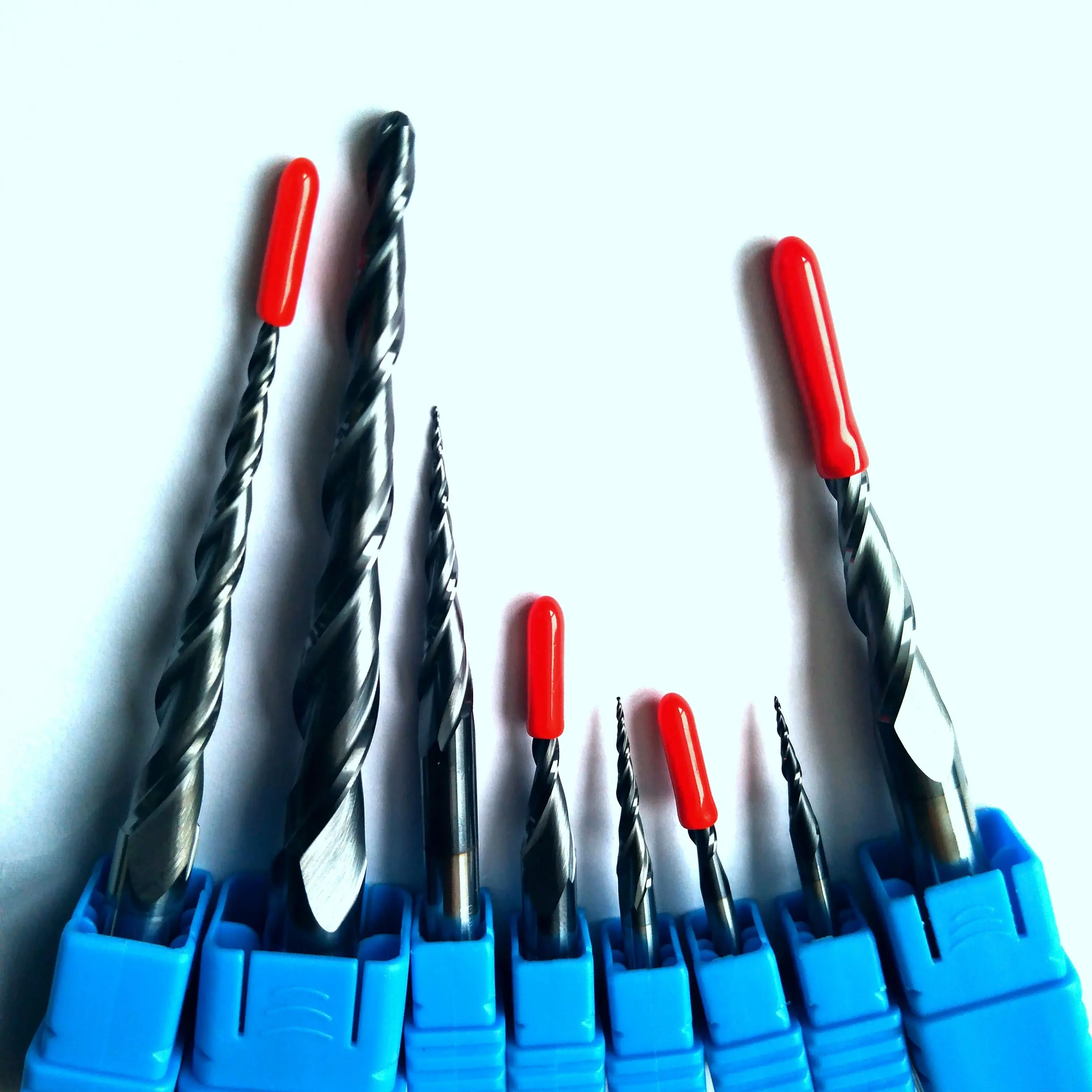 

ZYYG Tungsten Solid Carbide End Mill 4 6 8 HRC55 2F Ball Nose Tapered End Mills Router Bits CNC Taper Wood Metal Milling Cutter