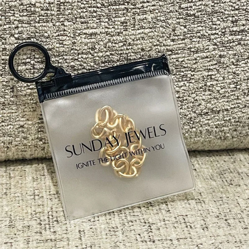 2025customized.Custom/Transparent/Matte/Frosted Self Sealing Strong Pvc Zip Lock Jewelry Plastic Bags Jewellery P