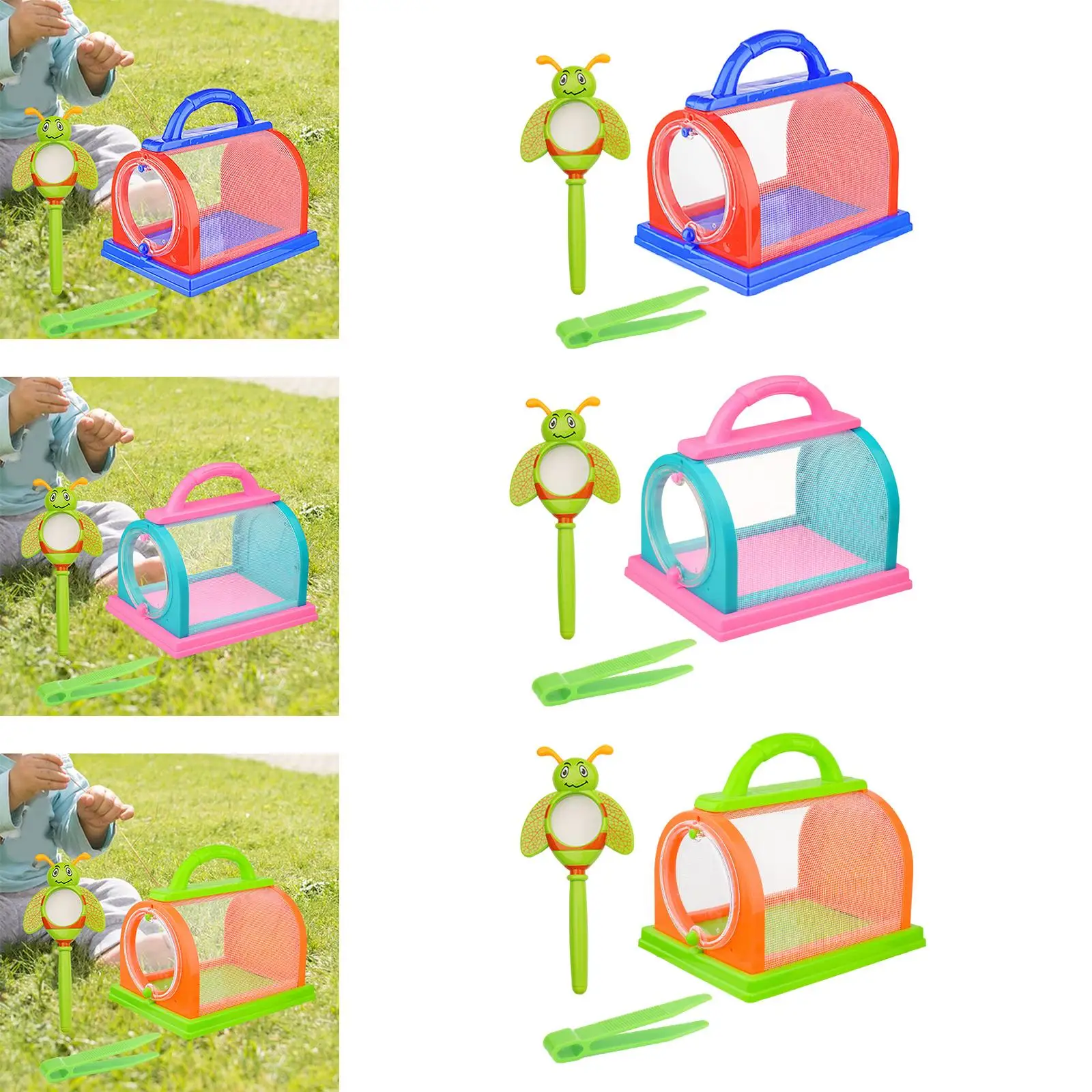 Tragbare Bug Catcher Kit Explorations ausrüstung liefert Lernspiel zeug spielen Lupe Bug Catcher Box für Kinder Kleinkinder