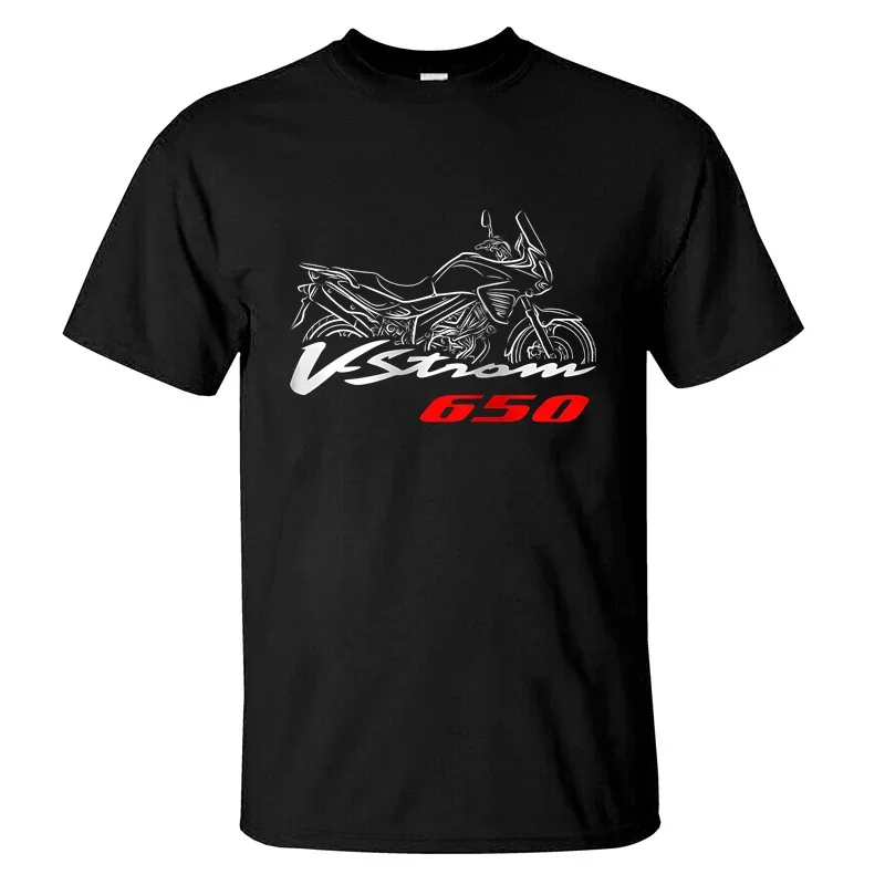 

2024 men T shirt casual T-shirt Suzukis V-Strom 650 2012-2016 graphic summer short sleeves 100% cotton S-3XL cool tee