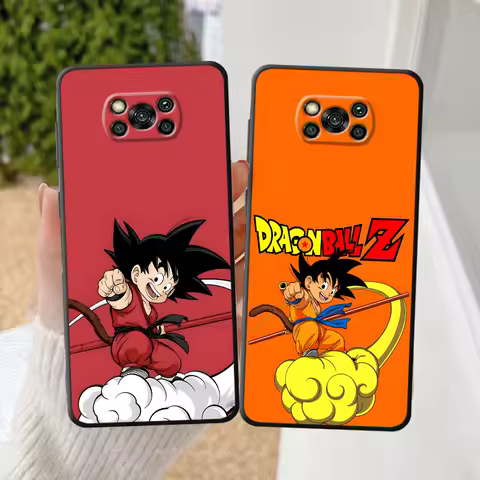 Dragon Ball Son Goku Cloud Black Soft Phone Cover Case for Xiaomi Poco F1 F3 X3 X4 X5 X7 Pro C61 C40 C50 M5 C71 M3 M4 M7 Pro C75