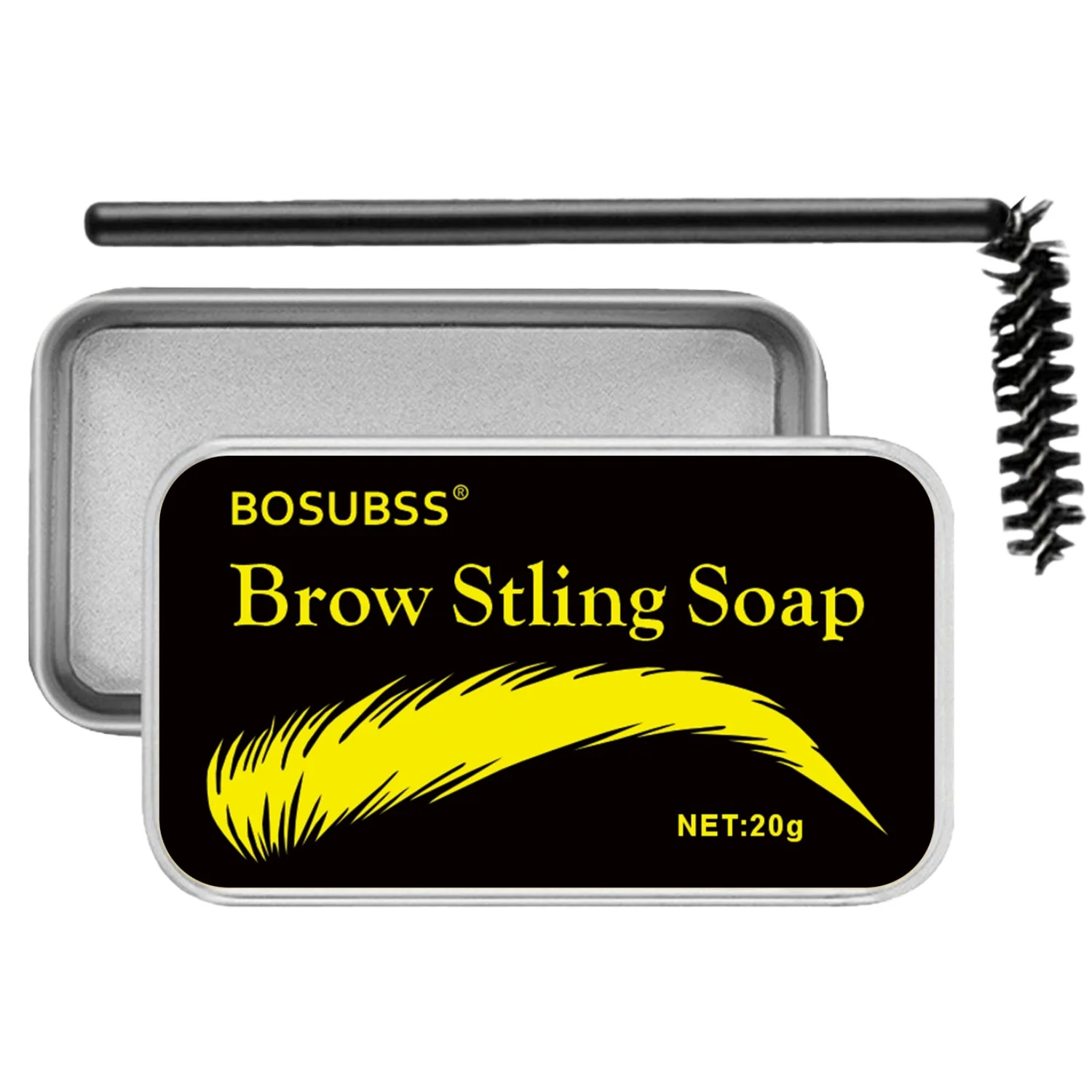 Gel per sopracciglia trasparente e impermeabile – Cera per sopracciglia trasparente per una forma naturale, tenuta a lunga durata, trucco quotidiano a prova di sbavature e rinfrescante