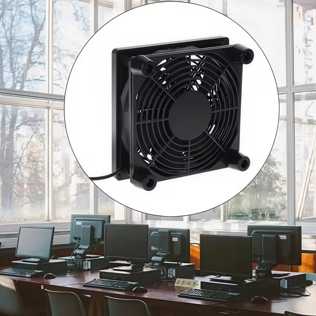 Router Cooling Fan DIY PC Cooler TV Box Wireless Silent Quiet DC 5V USB Power 120mm 240mm Fan 12CM W/Screws Protective Net.