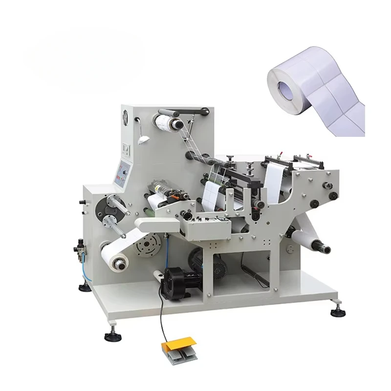 Printed Label Die Cutting Machine Roll To Roll Automatic Adhesive Sticker Label Die Cutting Machine