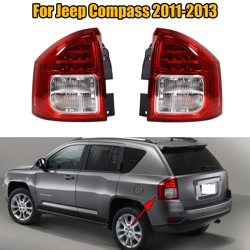 

Для Jeep Compass 2011 2012 2013, фонарь заднего бампера автомобиля, задний фонарь в сборе, стоп-сигнал, задние фонари, сигнальная лампа указателя поворота