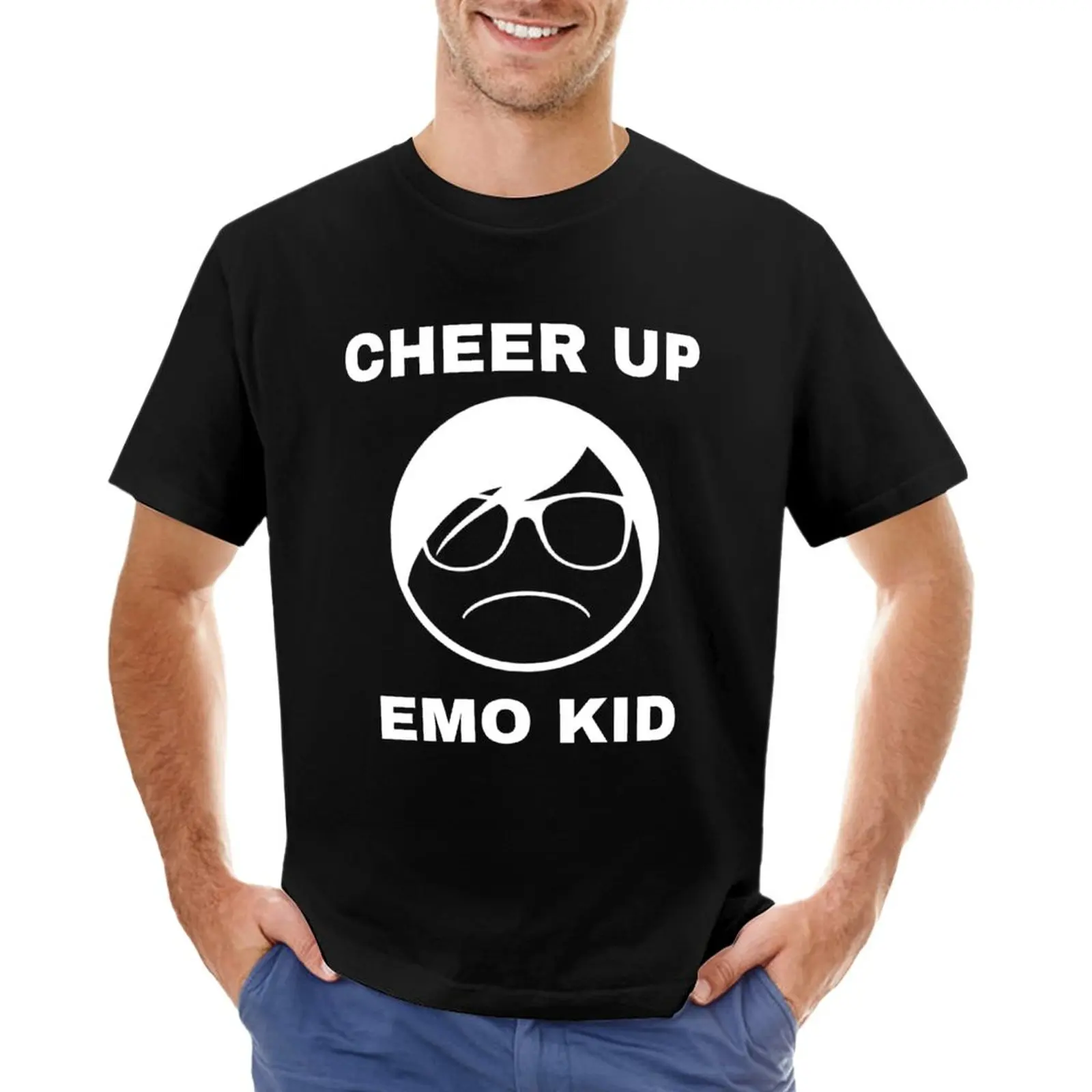 

Cheer Up Emo Kid T-Shirt hippie clothes customs design your own oversized oversizeds mens t shirt