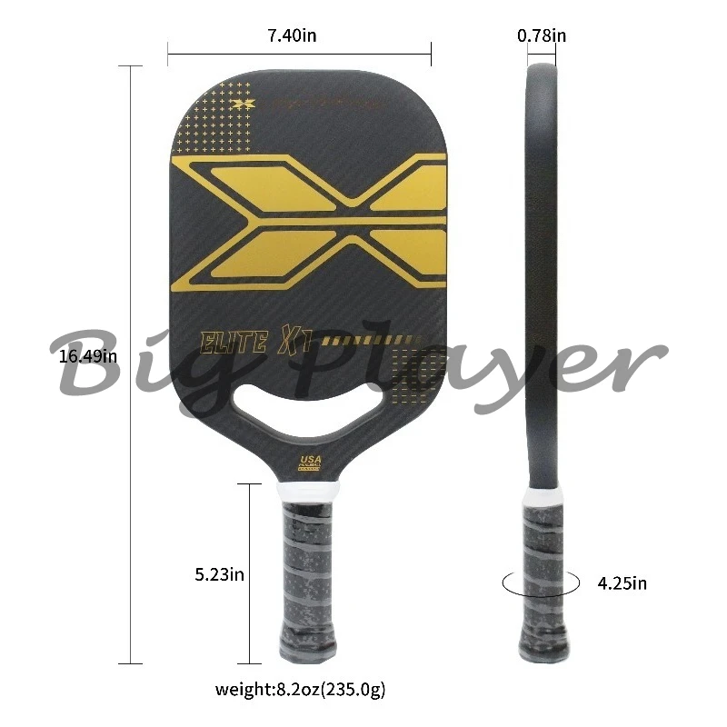 Custom USAPA Approved Pickleball Paddle 20mm Premium Carbon Fiber with PP Core Pickleball Sports Entertainment Product