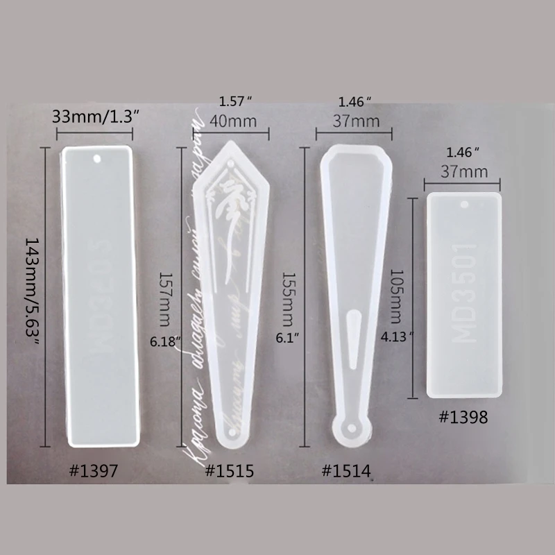 652f silicone marcador molde diy pipa pena retângulo forma marcador molde fazendo resina cola epoxy jóias diy artesanato para