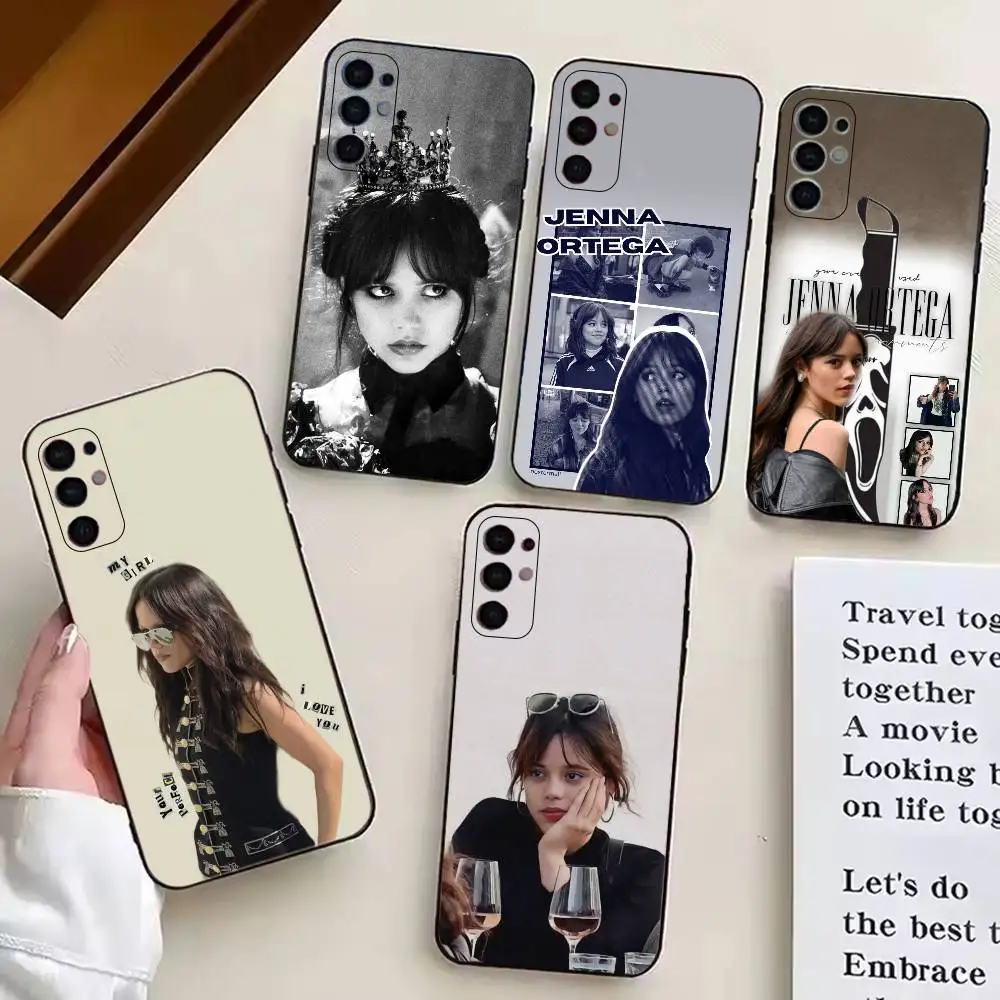Чехол для телефона с изображением актрисы Дженны О'Ортеги для Samsung S25, S24, S21, S22, S23, S30, Ultra, S20, Plus, FE, мягкий силиконовый черный чехол
