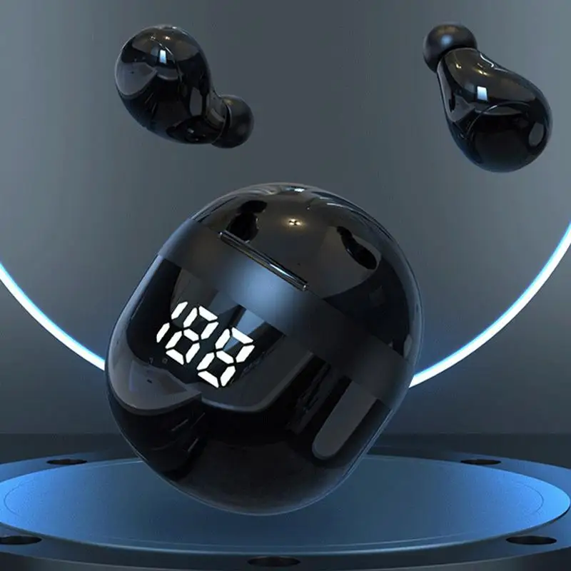 سماعات أذن لاسلكية للنوم تعمل على إلغاء الضوضاء، سماعات رأس لاسلكية خفيفة للغاية، تحكم ذكي باللمس، غير مرئية ومريحة