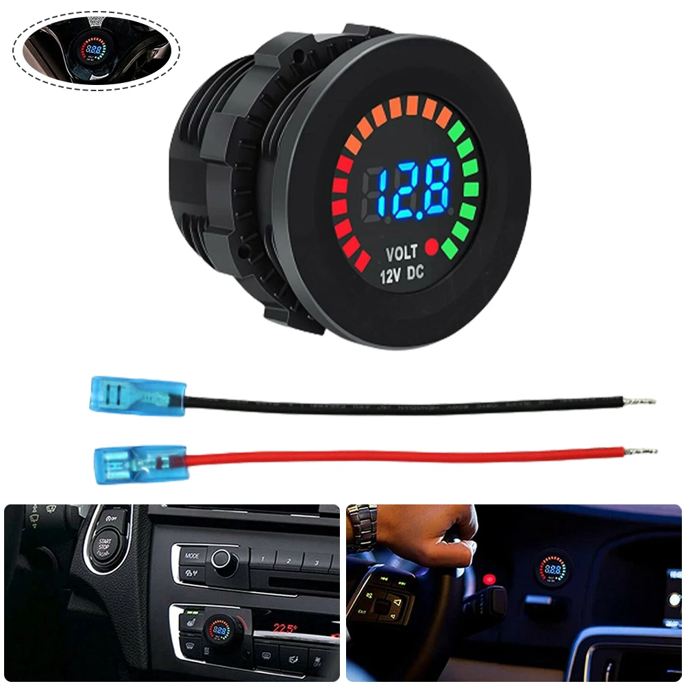 Imagem -04 - Voltímetro para Navio 12v Led Barcos Instrumento para Carro Ip65 Display Digital Faixa de Medição 515v