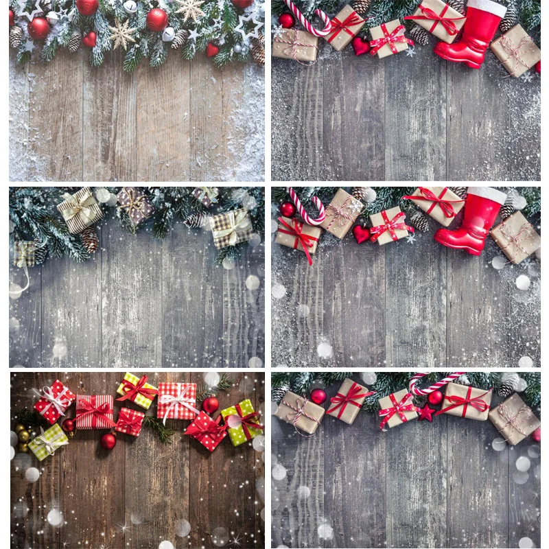 

SHUOZHIKE Art Fabric Christmas Day Photography Backdrops Prop Christmas Tree Festival Theme Photo Studio Background XTSD-04