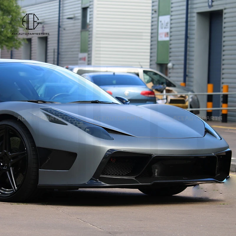 

Подходит для Ferrari 458, комплект кузова из углеродного волокна, Ferrari 458, передний бампер из углеродного волокна, задний бампер, заднее крыло, выхлопная система