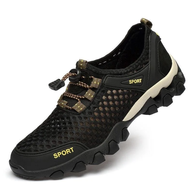 Chaussures de sport coordonnantes en maille pour hommes, chaussures d\'alpinisme légères, chaussures de course décontractées respirantes, mode de