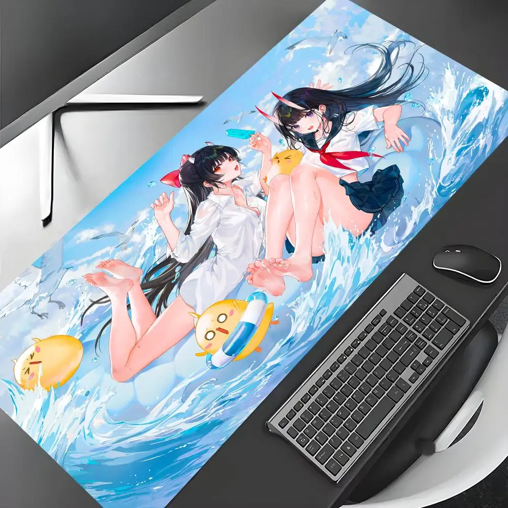 

Sexy summer outfits anime girl Mouse Pad Desk Mat Gaming mat gamer pc accessories rubber anti-slip keypad expansion mousepad