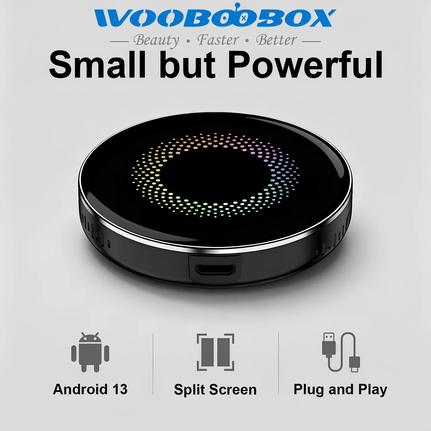 ANDROID AI BOX QCM6225 Works for cars with built-in wired CarPlay or Android Auto Built-in Youtube Netflix GPS 4G
