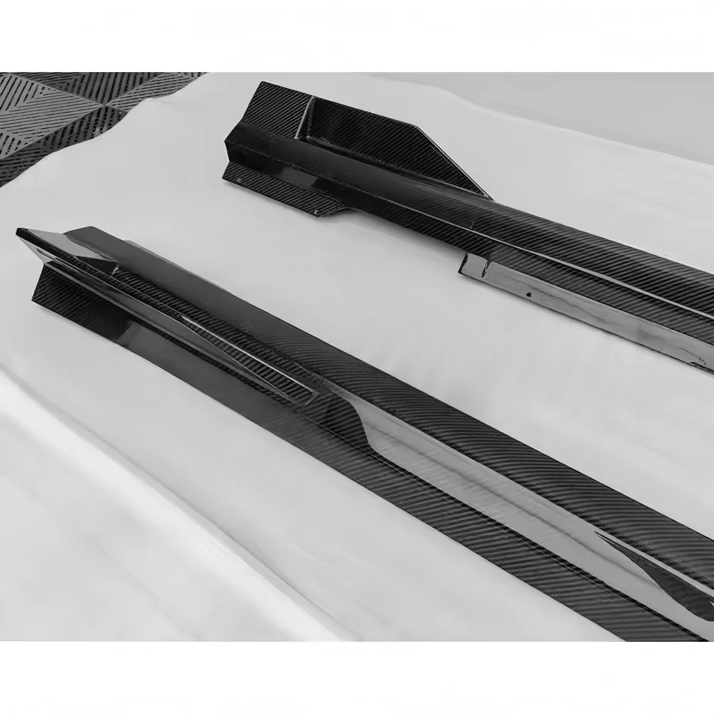 

Высококачественные боковые юбки и юбки из сухого углеродного волокна в стиле BMW M, модификация деталей кузова, подходит для BMW 7 серии G70