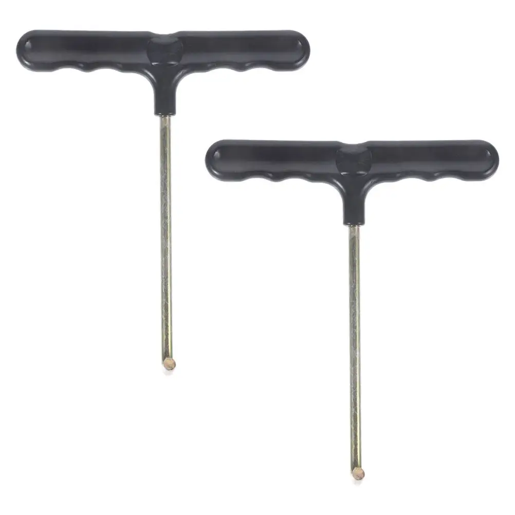 2Pcs Trampoline Spring Tension Tool Ergonomic Plastic Handle T Hook Puller Portable Spring Installation and Removal Trampoline