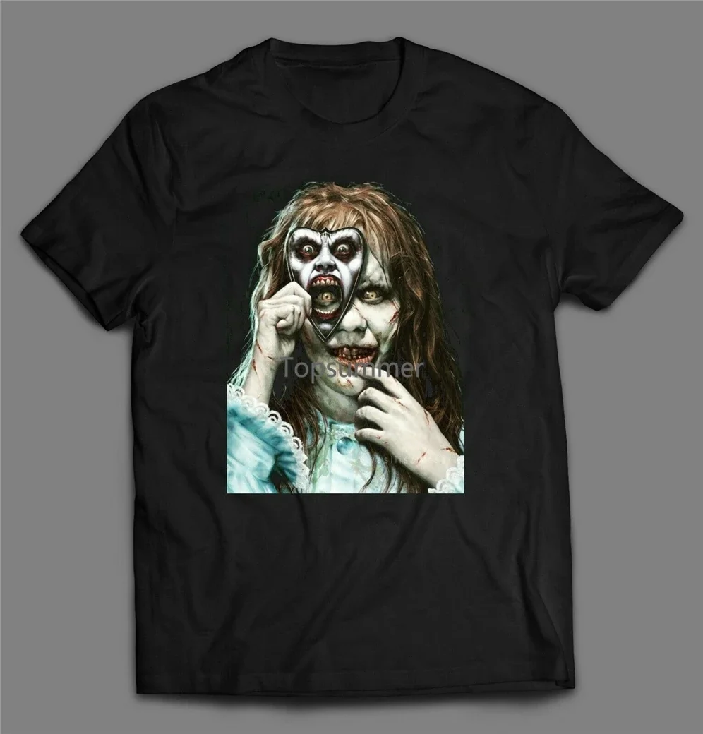 

Classic 1970'S Horror Movie Exorcist Art Mens T-Shirt Many Options Printing Apparel Tee Shirt