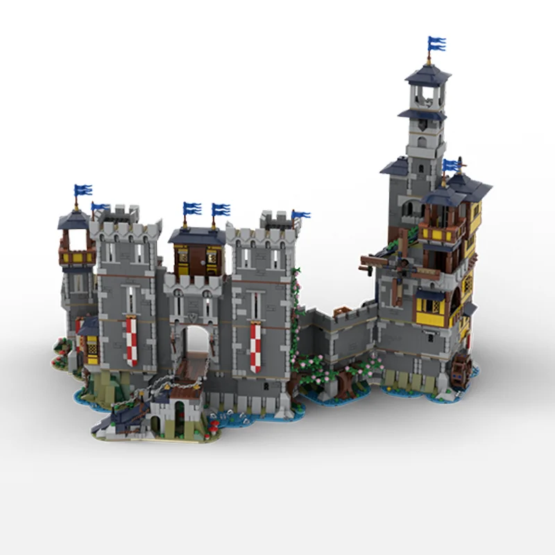 6936 pièces Moc Hightower château v2.0 bricolage chevalier Stronghold blocs de construction-Modèle d'architecture historique jouet éducatif cadeau