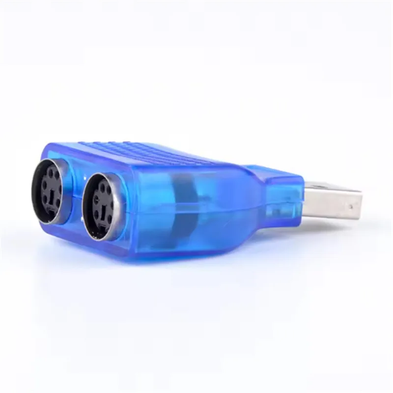 

USB To Dual PS2 Adapter Male To Female Cable Converter USB To PS2 Splitter For Keyboard Mouse Dock Adapter For PC Computer