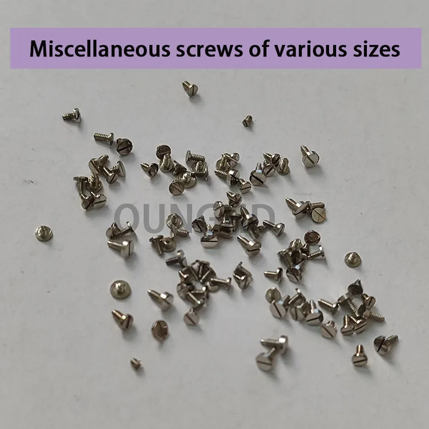 Miscellaneous screws of various sizes are original screws a bag of about 100pcs watch movement accessories